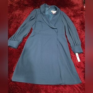 Shelby & Palmer Teal Long Sleeve Dress